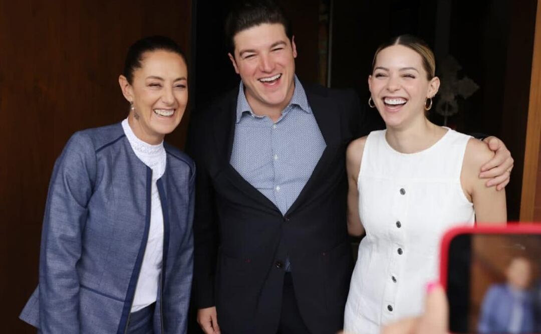 Claudia Sheinbaum, agradeció al gobernador por recibirla en su casa y tener una charla amena sobre Nuevo León. Foto: Especial