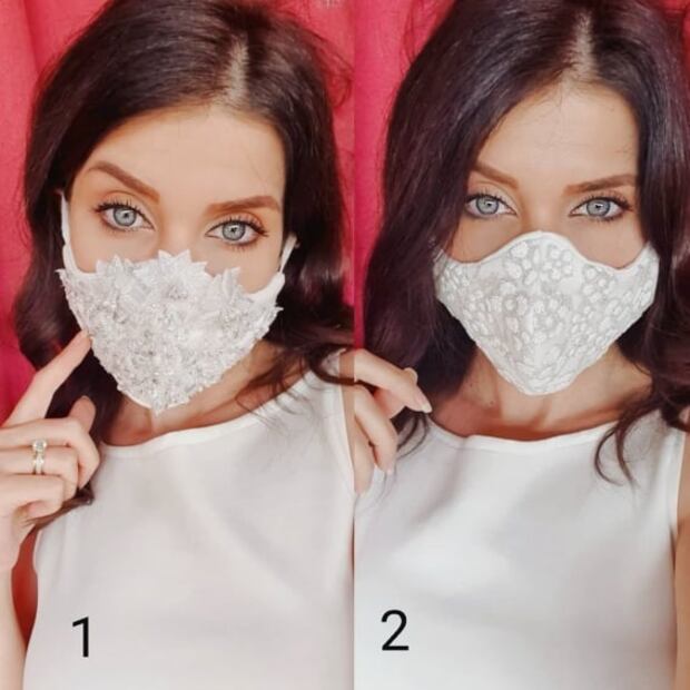 Cubrebocas para novias, la nueva tendencia en bodas