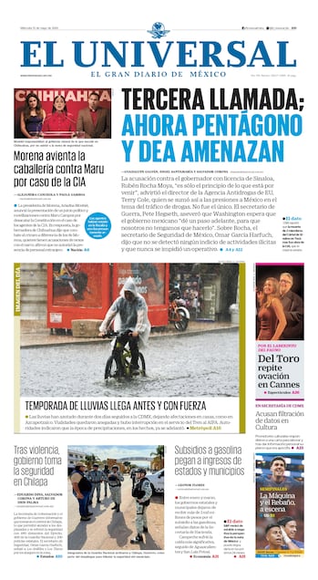 Portada impresa del 13 de mayo de 2026