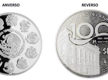 Banxico celebra 100 años de su fundación con moneda de plata y billetes conmemorativos; así se ven los diseños de sus nuevas piezas