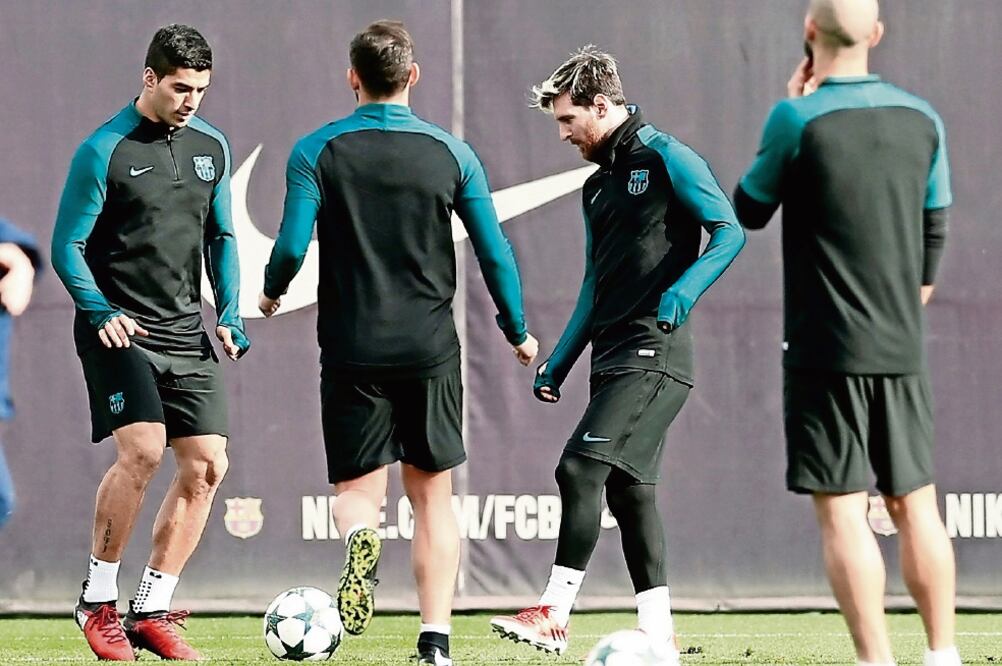 La peligrosa “MSN” culé espera mayor contundencia este día (ALBERT GEA. REUTERS)