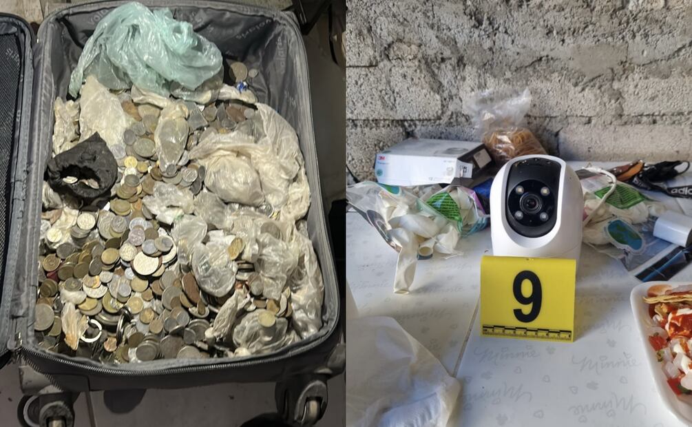 Aseguran dinero, drogas y otros indicios en el centro de venta y distribución de drogas en León (12/06/2025). Foto: Especial