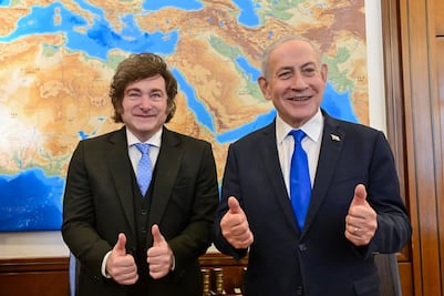 Javier Milei se reúne con Benjamin Netanyahu; visita el Muro de los Lamentos