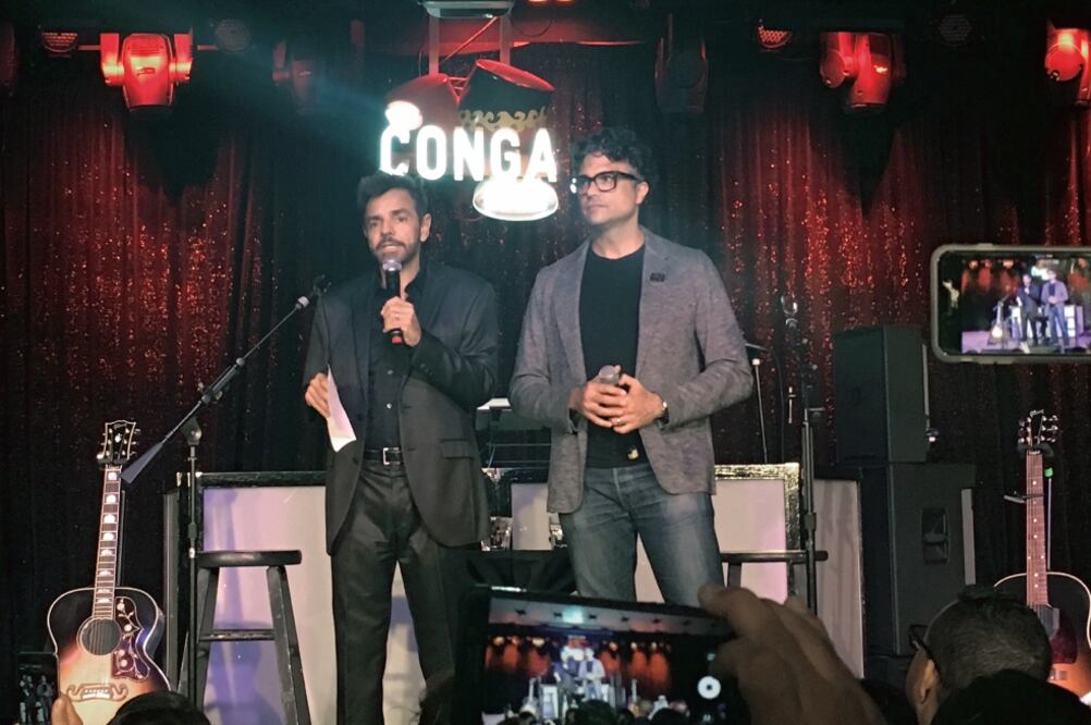 Eugenio Derbez y Jaime Camil fueron los anfitriones del evento de Mexico Rises Earthquake Fund. (CORTESÍA)