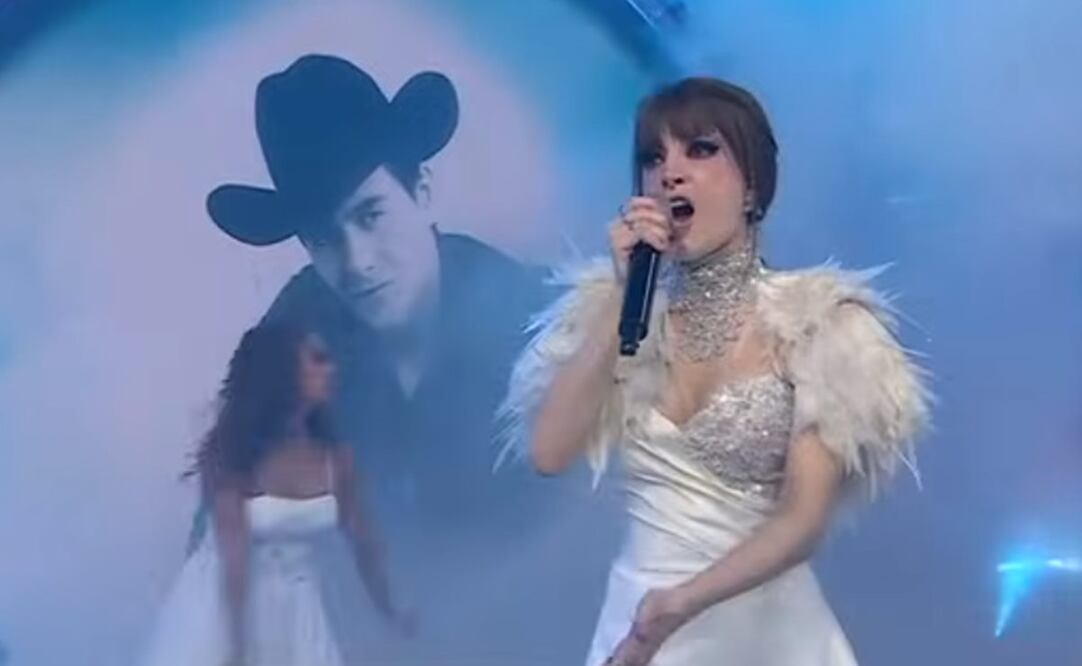 Imelda Tuñón, viuda de Julián Figueroa, cantando en "Venga la Alegría"