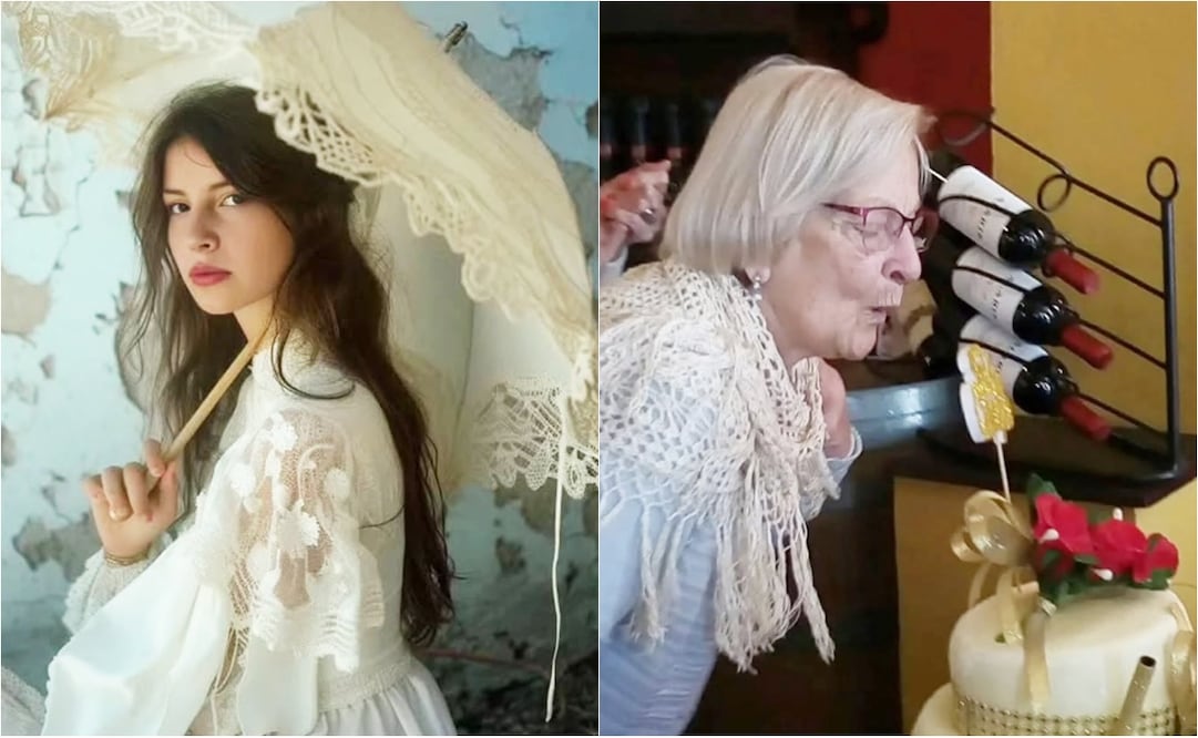 La hija de Dulce, Romina Mircoli, y su abuelita Emi.
Fotos: Instagram