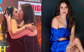 ¡Se pasa de cariñosa! Fan sorprende a actriz con semejante beso en la boca