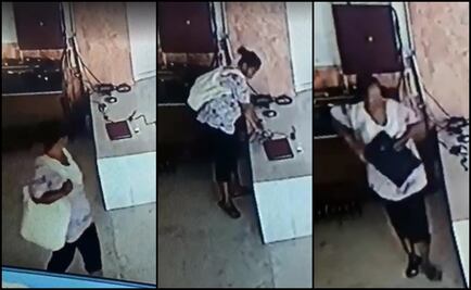 Mujer se roba una computadora en iglesia de Sinaloa