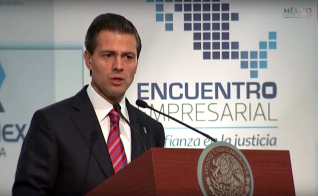 Peña Nieto encabezó el encuentro empresarial de la Coparmex. /Especial