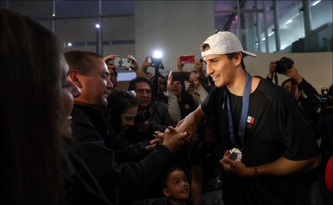 Marco Verde regresó a México como un héroe / FOTO: Diego Simón - EL UNIVERSAL