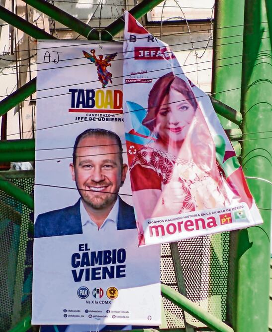 La propaganda de los aspirantes a la CDMX es visible en las calles desde el primer minuto de la campaña electoral. Foto: Archivo | El Universal