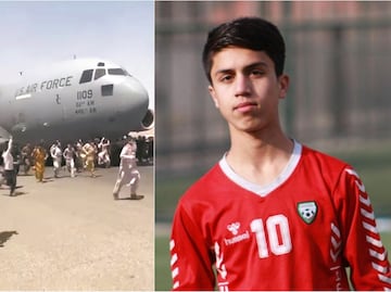 Futbolista de Afganistán murió en avión tratando de huir de Kabul