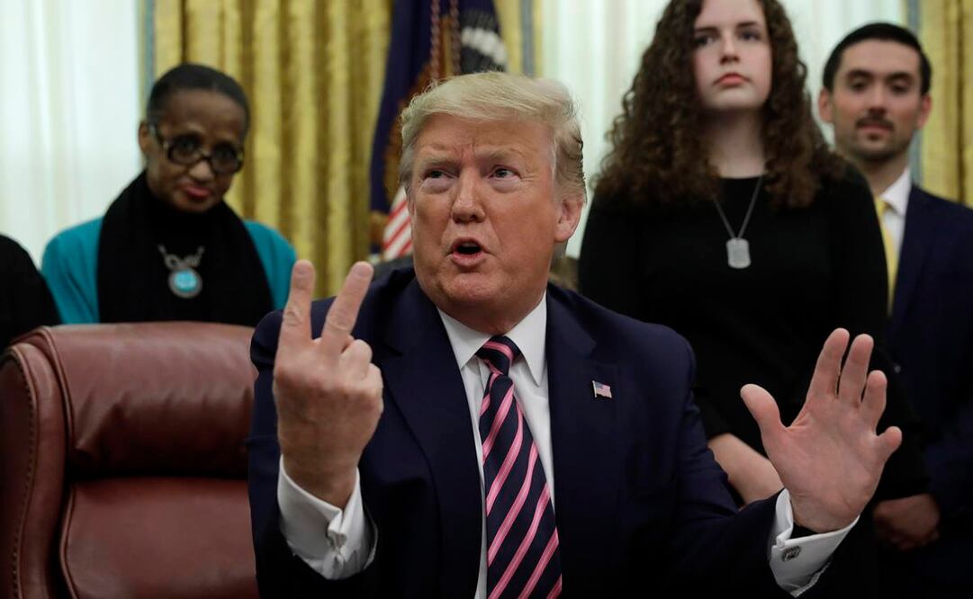 El presidente de Estados Unidos, Donald Trump, desde la Casa Blanca. Foto: EFE