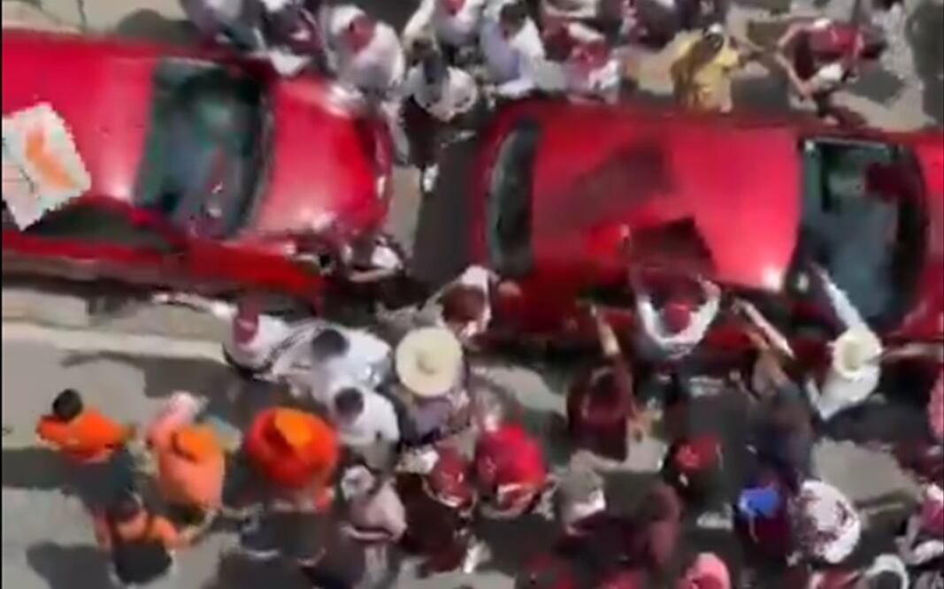 Trifulca entre Movimiento Ciudadano y Morena. Foto: Captura de video