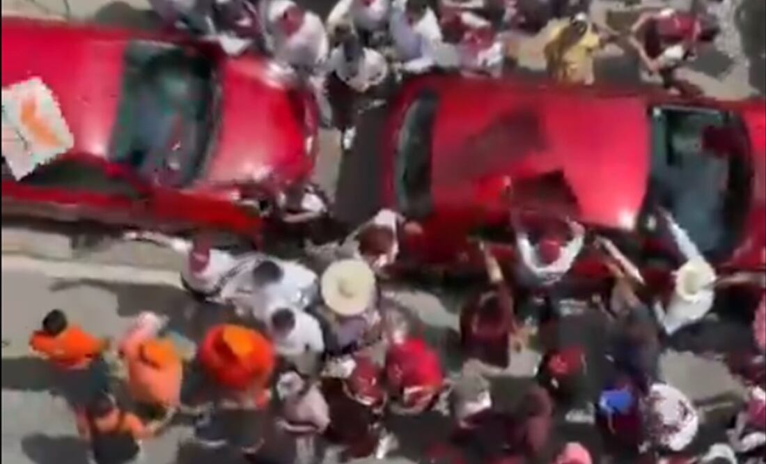 Trifulca entre Movimiento Ciudadano y Morena. Foto: Captura de video