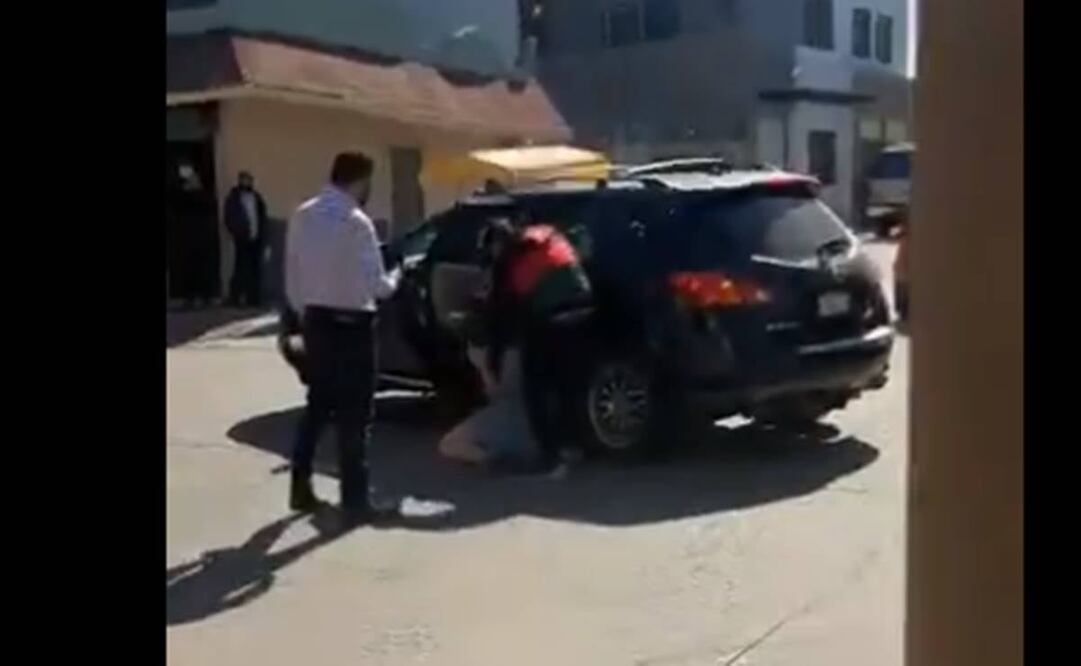 VIDEO momento en que secuestran a mujer en Tijuana