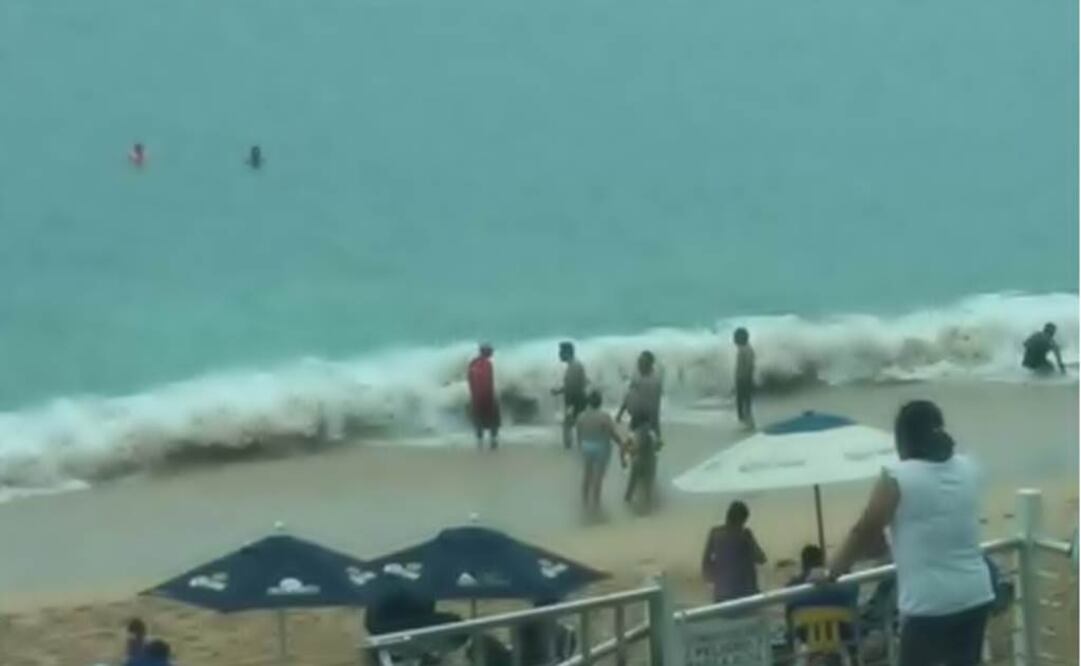 It is expected that the storm will present gusts of 50 to 60 mph, mainly in the open sea. (Photo: Taken from @PC_Guerrero)