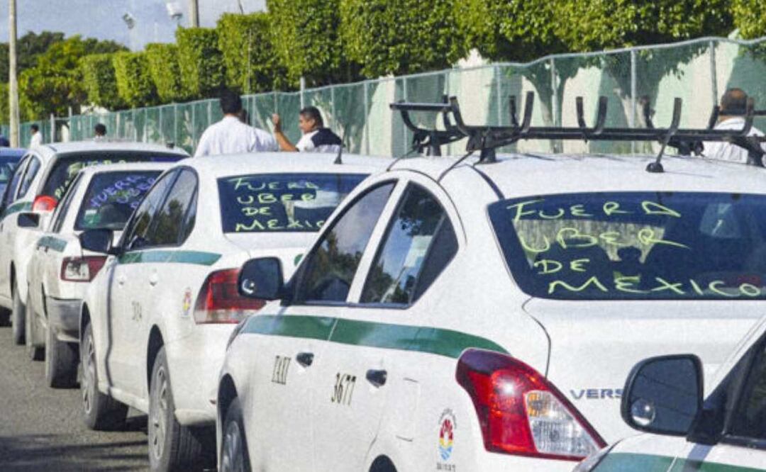 Foto: Taxistas de Cancún/El Universal