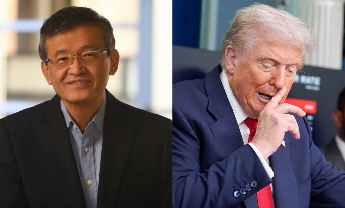 El presidente de Estados Unidos, Donald Trump, y el CEO de Intel, Lip-Bu Tan. Foto: Archivo