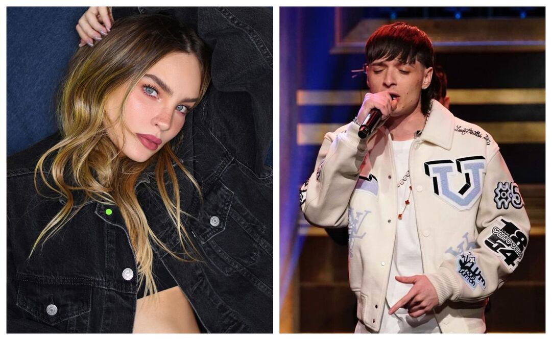Belinda y Peso Pluma coinciden en su gusto por la misma camisa. Imagen: Instagram.