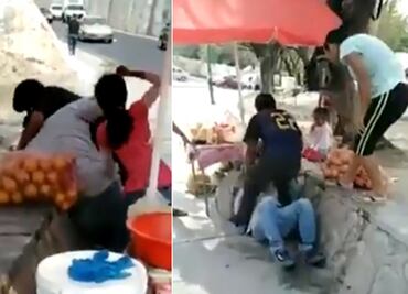 Familia de hondureños golpea a comerciantes mexicanos en Chiapas