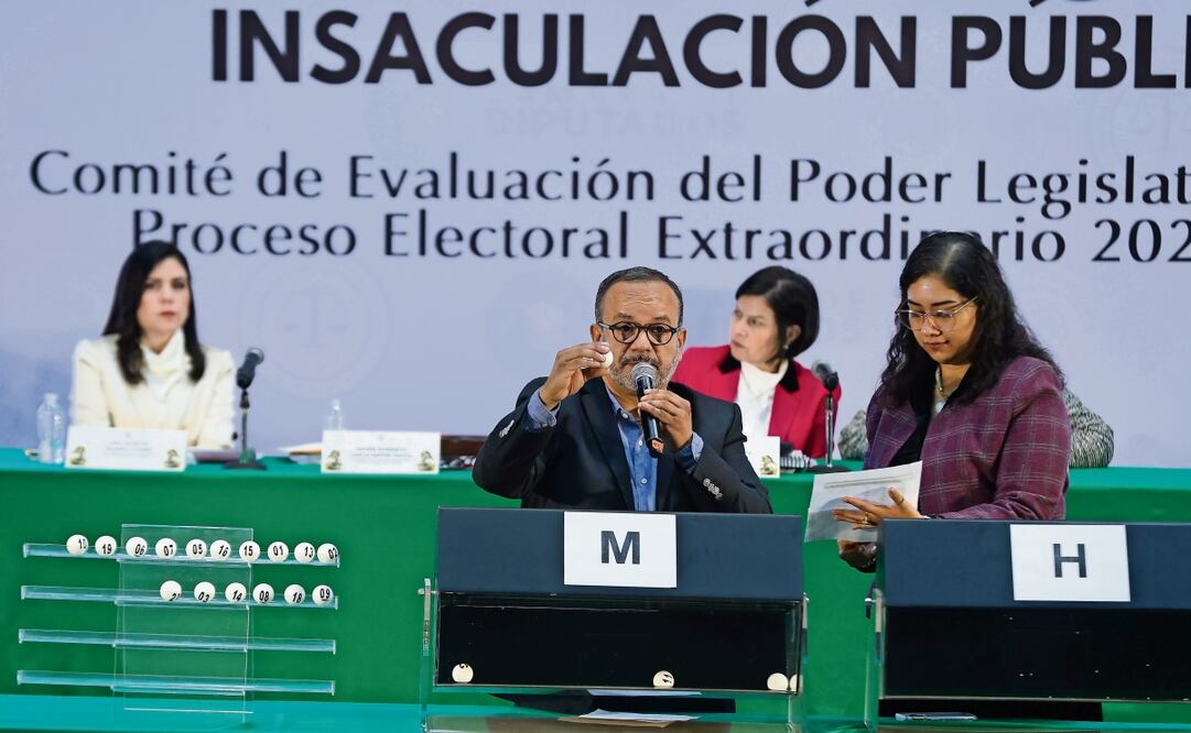 Proceso de insaculación pública en la sede de Xicoténcatl del Senado de la República. (03/02/2025) Foto: Berenice Fregoso | El universal