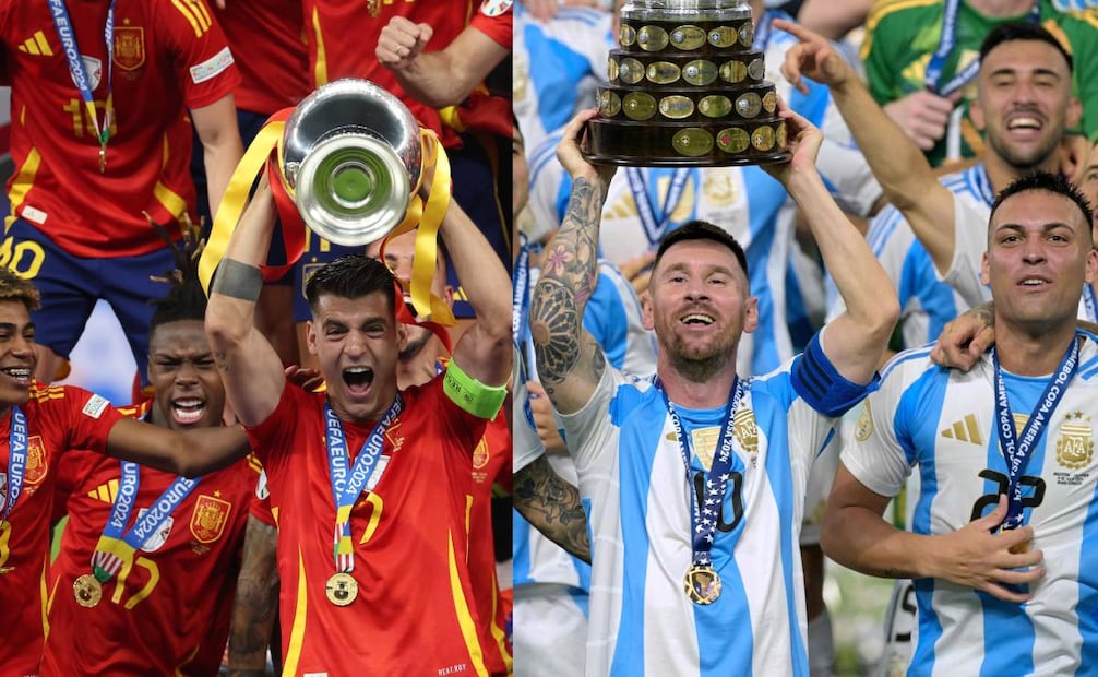 Finalissima entre España y Argentina - Fotos: AP
