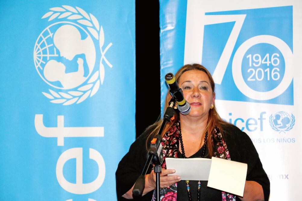 Durante su gestión como representante de Unicef en México, Isabel Crowley impulsó varios programas, entre ellos la campaña 10 x la Infancia, para proteger a los niños de la violencia (ARCHIVO EL UNIVERSAL)