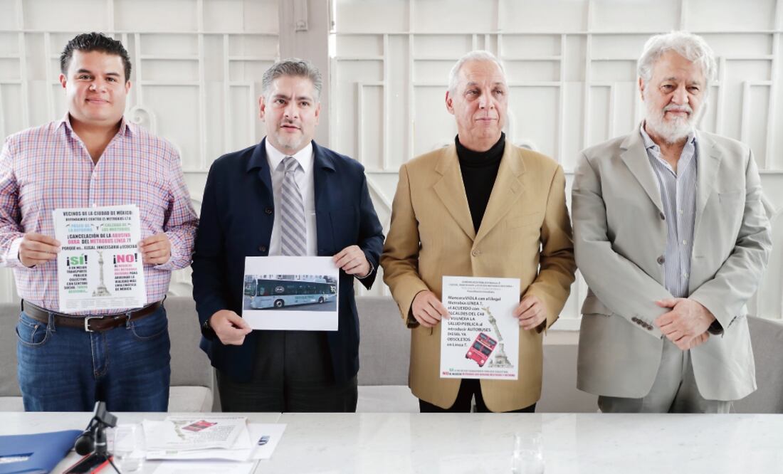 Opositores a Metrobús en Reforma acusan que los 90 camiones que serán introducidos en la L7 usan diesel, lo que contraviene los acuerdos del C40. (IVÁN STEPHENS. EL UNIVERSAL)