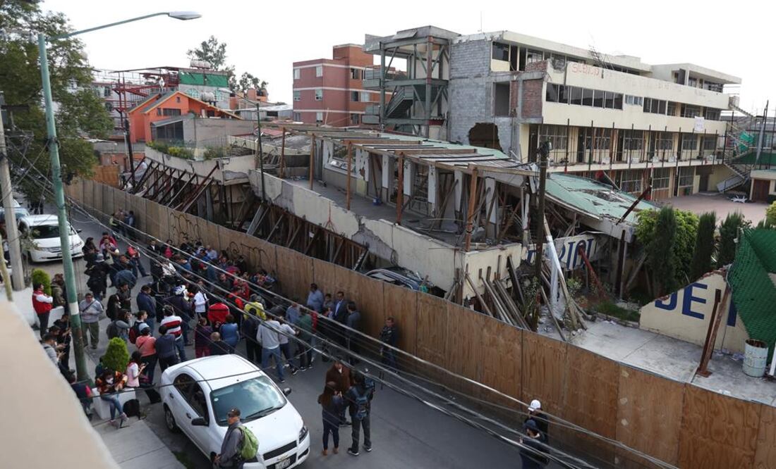 Colegio Rébsamen, en donde murieron niños durante el sismo del 19-S