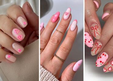 Uñas rosa para enamorar en San Valentín