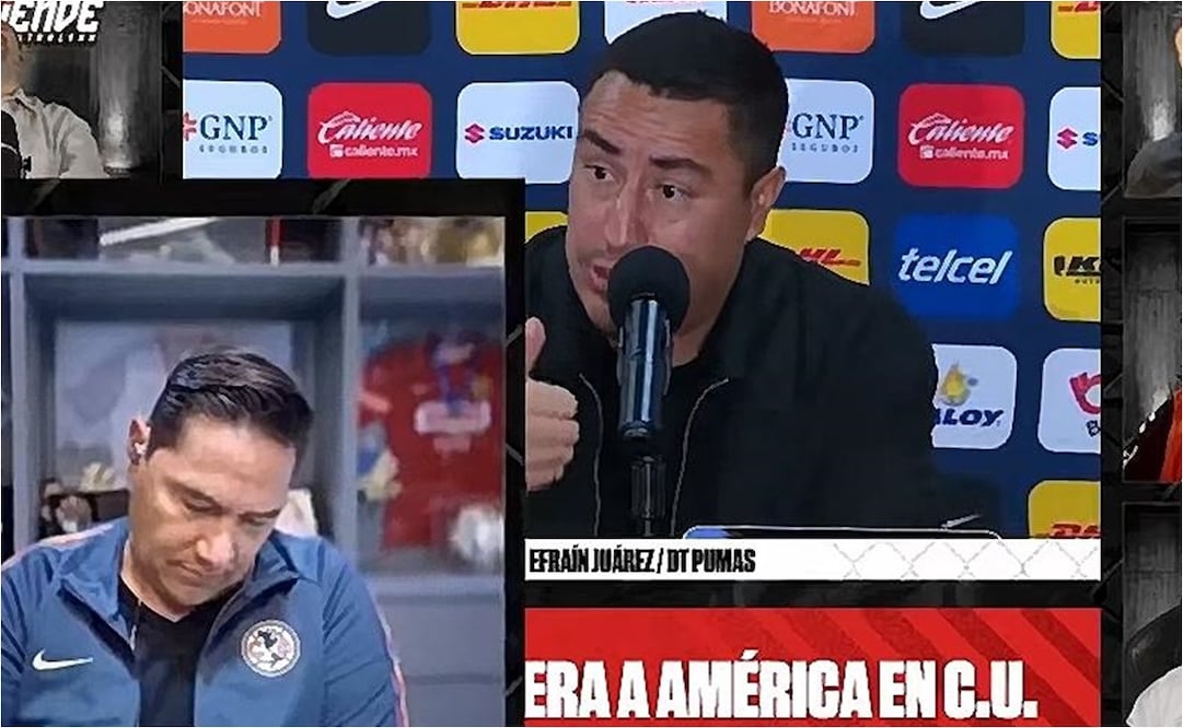 FOTO: ESPECIAL - Moisés Muñoz se queda dormido en conferencia de Efraín Juárez tras eliminar al América