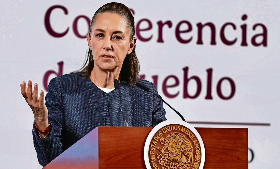La presidenta Claudia Sheinbaum consideró que bajar las tasas de intereses dinamizará a la economía mexicana. Foto: Berenice Fregoso / EL UNIVERSAL