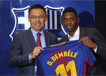 Ousmane Dembélé, con un pie y medio fuera de Barcelona