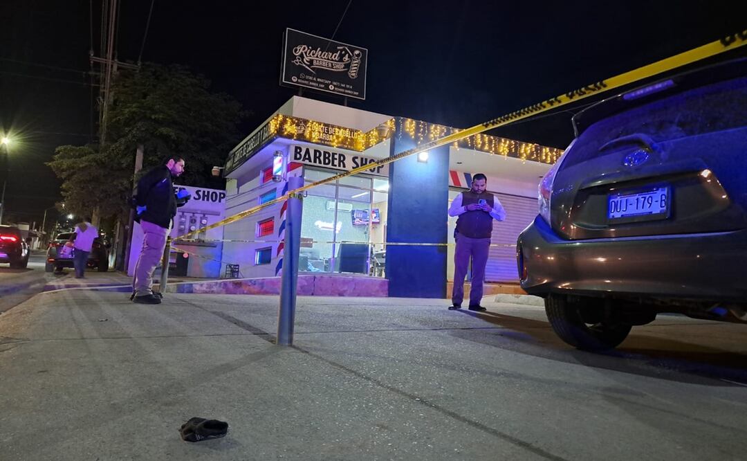 Cliente es asesinado en barbería de Culiacán. Foto: Cortesía