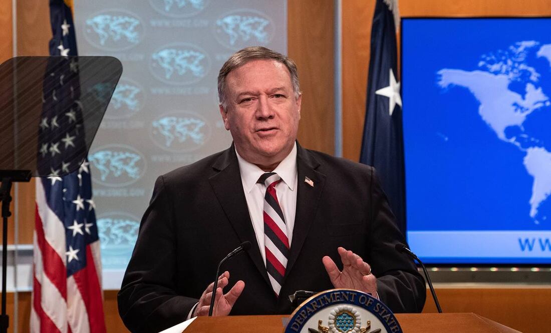 Mike Pompeo, secretario de Estado de EU, señaló a José Rodolfo Villarreal-Hernández como miembro del grupo delictivo. Foto: AFP