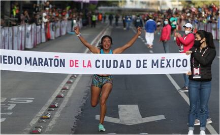Mayra Sánchez, la mexicana que venía por un quinto lugar y ganó el Medio Maratón de la Ciudad de México