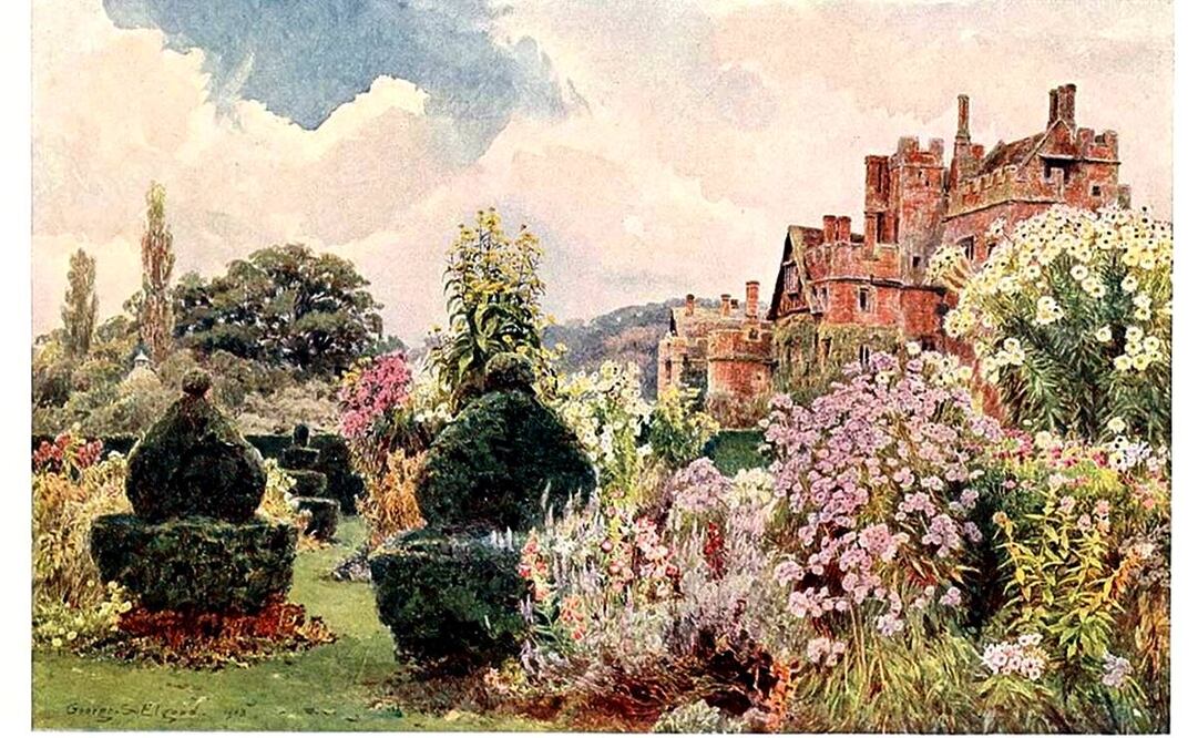 La catástrofe distópica que escribió J. G. Ballard se ambienta en una lujosa mansión campestre de estilo inglés, rodeada por un amplio y deslumbrante jardín. Imagen: Wikimedia Commons.