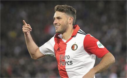 Europa League presume el buen momento de Santiago Giménez con el Feyenoord