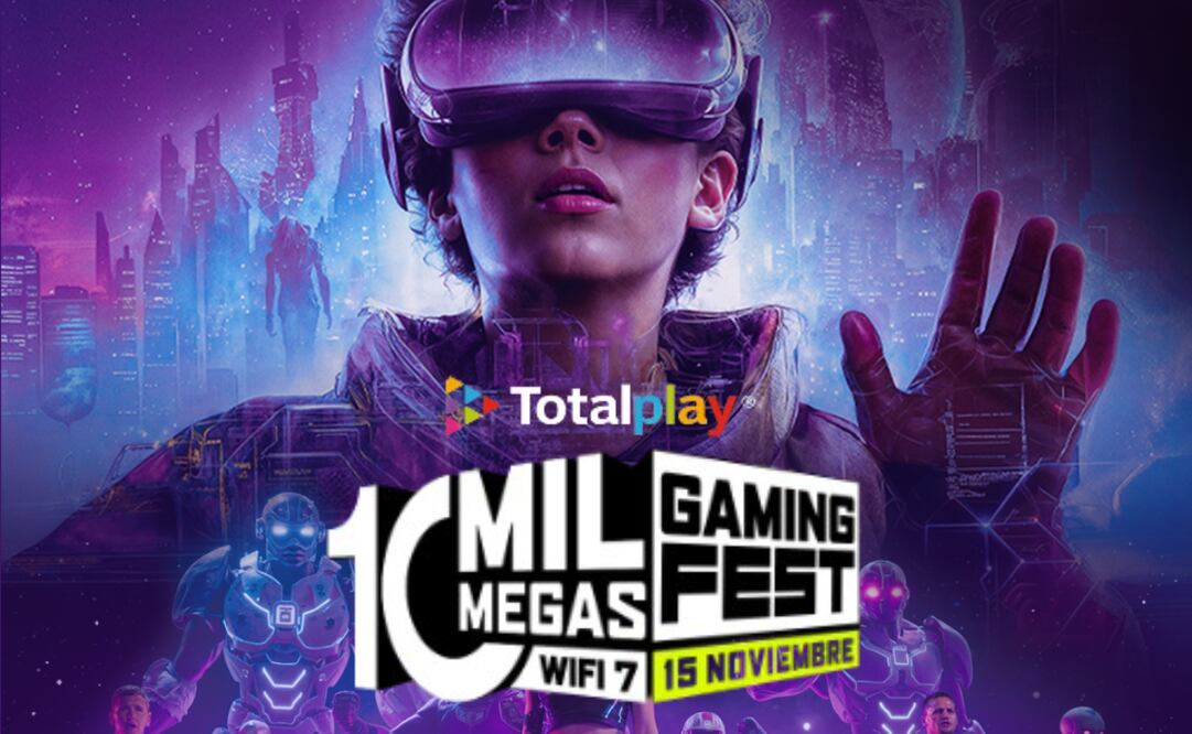 El 10 Mil Megas Gaming Fest de Totalplay es el primer festival de videojuegos en México. Foto: Totalplay