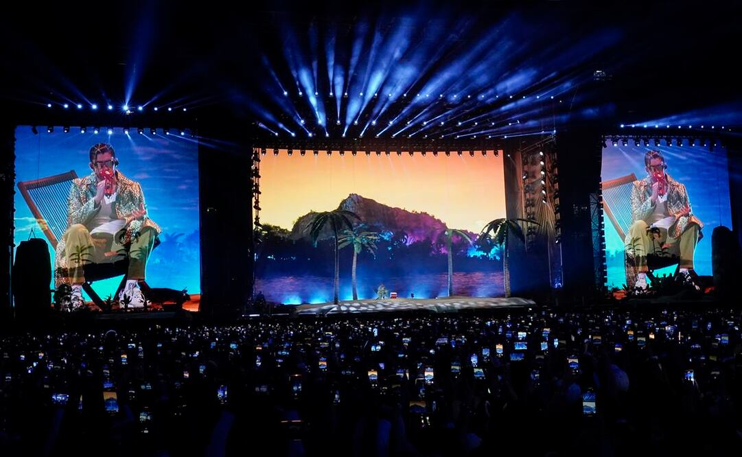 El cantante puertorriqueño se presentó este fin de semana en el Estadio Azteca / Foto: AP