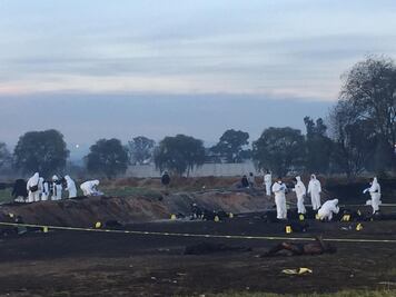 Realizan peritaje de explosión de ducto de Pemex en Tlahuelilpan, Hidalgo