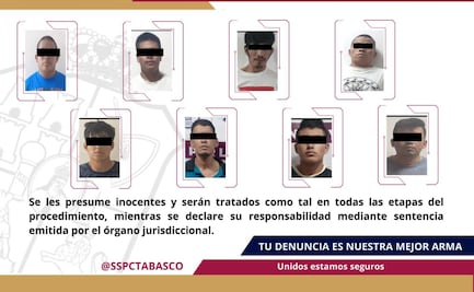 Detienen a banda criminal integrada por migrantes de Guatemala y Honduras en Macuspana, Tabasco; les decomisan armas y drogas