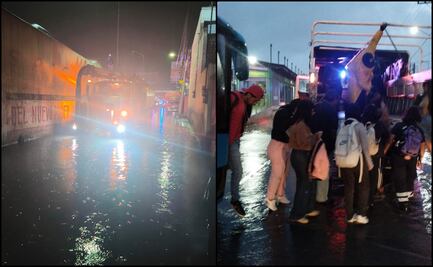Fuertes lluvias dejan el Estado de México inundado; varios autos terminaron varados