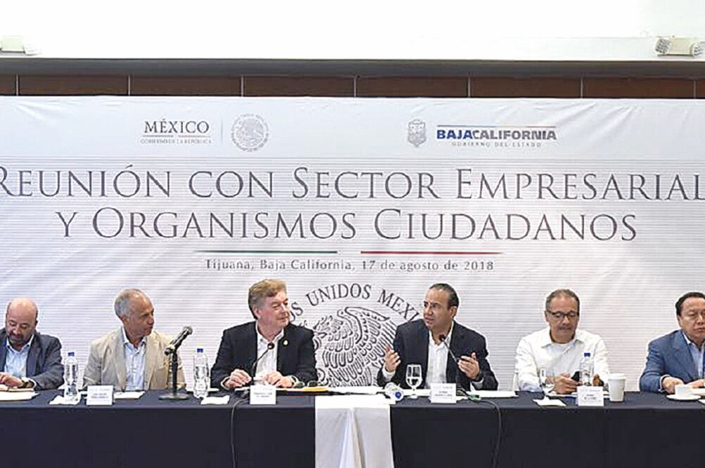 En la Reunión del Grupo de Coordinación de Seguridad Pública del estado el titular de la Segob dijo que el plan de seguridad en BC ha dado resultados. Foto: TOMADA DE REDES