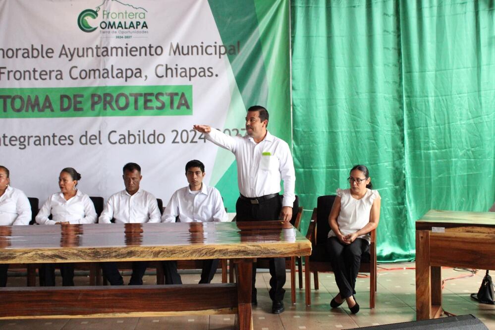 Ante la desaparición del alcalde primer regidor asume el cargo en el municipio de Frontera Comalapa. Foto Especial