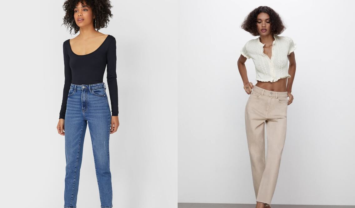 Estos son los jeans que dominan los armarios de las que má saben de moda / Fotos Cortesía: Zara | Stradivarius