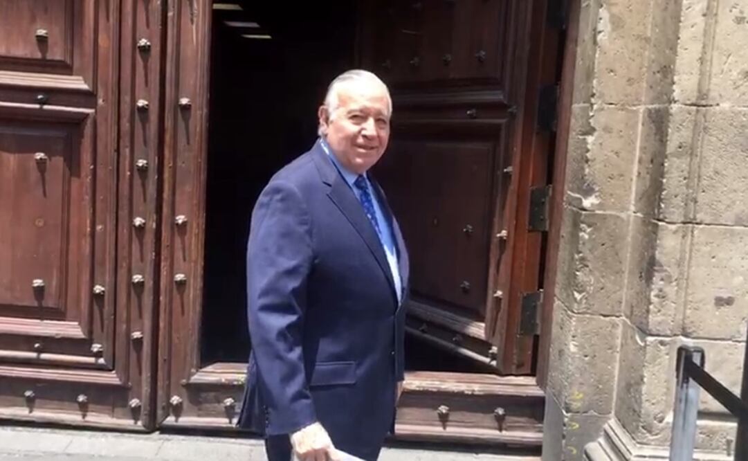 Valentín Diez, a su llegada a Palacio Nacional. 