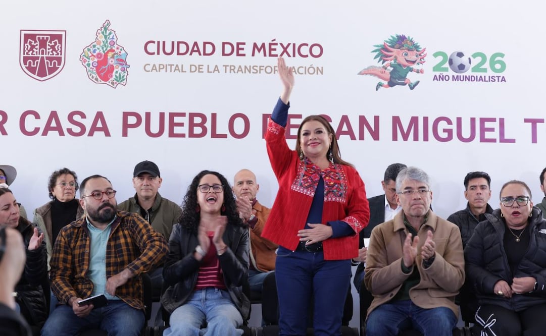 Clara Brugada supervisa obras de construcción de la Utopía del Maíz en Topilejo; obra registra 70% de avance 
Foto: Especial.