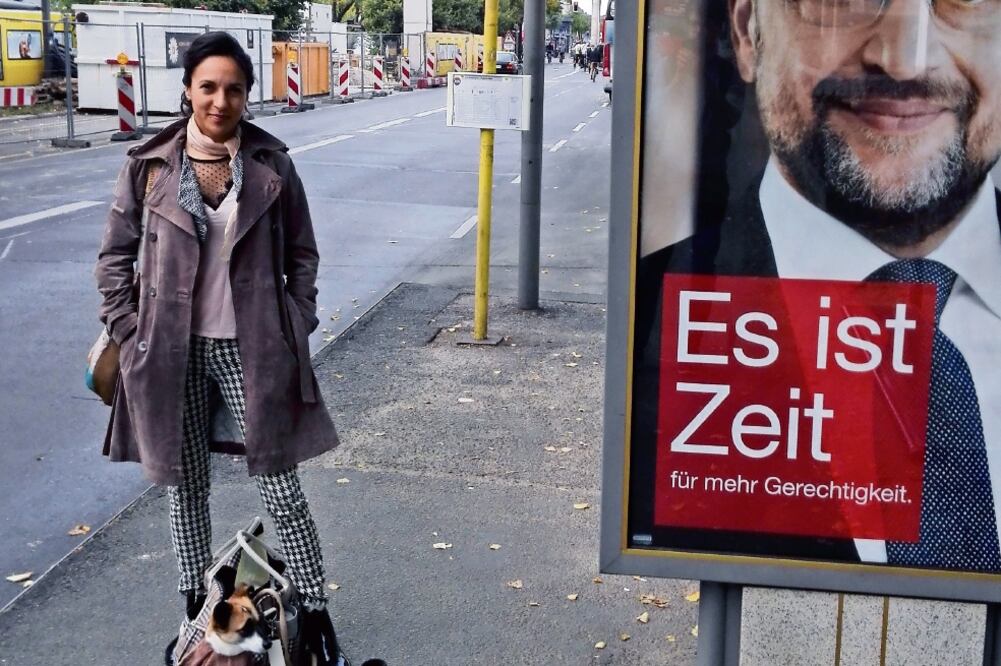 La mexicana Luicy Pedroza admira que Alemania es una nación tolerante y que apoya la diversidad y utilizará su voto para mantener esa ideología política (INDER BUGARIN. EL UNIVERSAL)